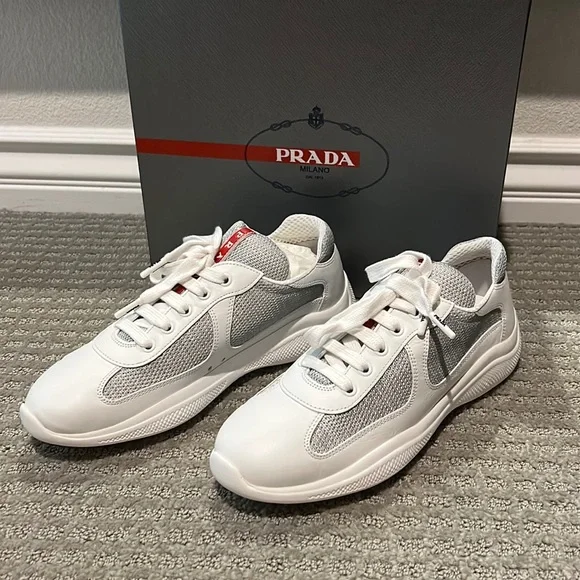 スニーカー PRADA MESH SNEAKERS Prada | Shoes | Prada Logo Mesh Sneaker Size 38 | Poshmark